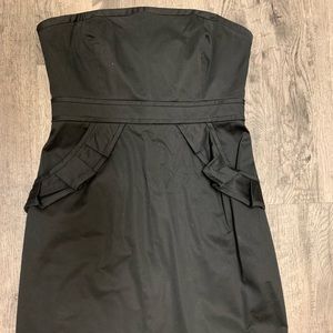 JCrew Strapless Black Dress